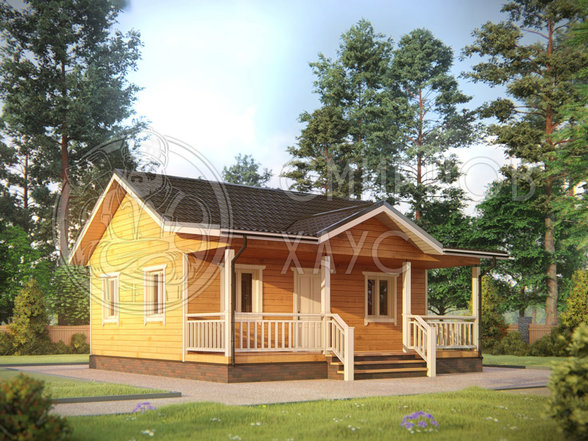 Проект дома из бруса «Вологда»